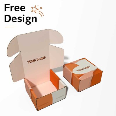 shipping box with logo